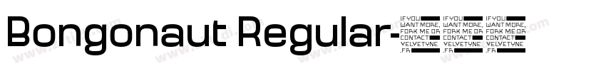 Bongonaut Regular字体转换